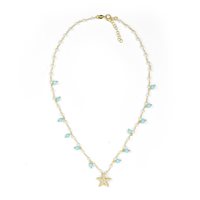 Collier Misis Femme GORGONIA in Argent Turchese CA09845